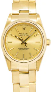 Rolex Oyster Perpetual 14208M 33mm Yellow gold Golden