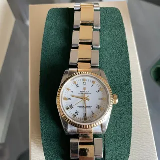 Rolex Oyster Perpetual 31 67513 31mm Yellow gold and Stainless steel White