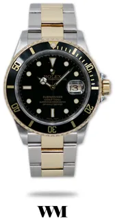 Rolex Submariner 16613 40mm Yellow gold and Stainless steel Black