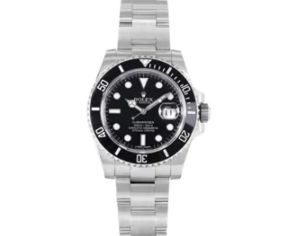 Rolex Submariner 40mm Ceramic and Stainless steel Black