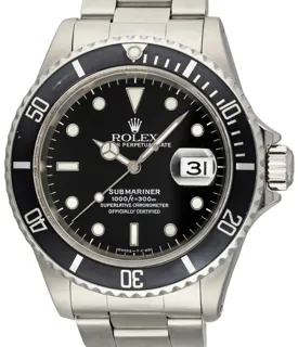 Rolex Submariner 16610-1 40mm Stainless steel Black