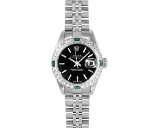 Rolex Datejust 26mm Stainless steel and 18k white gold Black