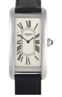 Cartier Tank Américaine 1734B 45mm Platinum Silver and White