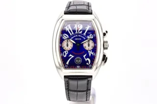 Franck Muller Conquistador 8005 CC 35mm Stainless steel Blue