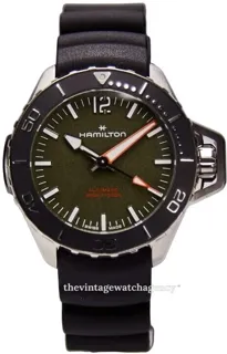 Hamilton Khaki Navy H77455360 Stainless steel Green