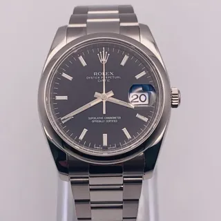 Rolex Oyster Perpetual Date 115200-0004 Stainless steel Black