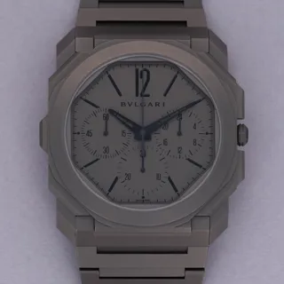 Bulgari Octo Finissimo Chronograph GMT 103068 42mm Titanium Gray