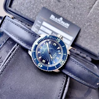 Blancpain Fifty Fathoms 5015d-1140-52b 45mm Stainless steel Blue