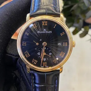 Blancpain Villeret 6606-3630-55B 40mm Red gold Black