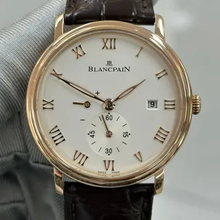 Blancpain Villeret 6606-3642-55B 40mm Red gold White