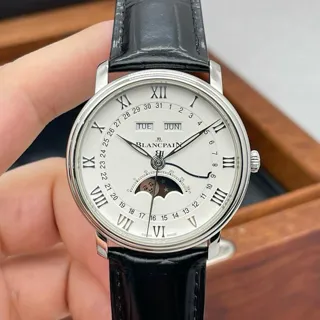 Blancpain Villeret 6654-1127-55B 40mm Stainless steel White