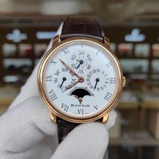 Blancpain Villeret 6659-3631-55B 42mm Red gold White