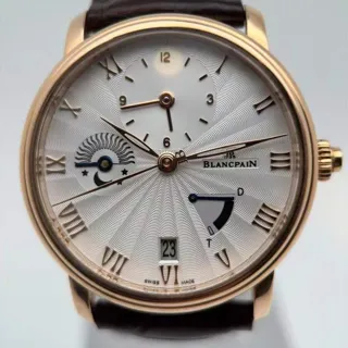 Blancpain Villeret 6665-3642-55B 40mm Red gold White