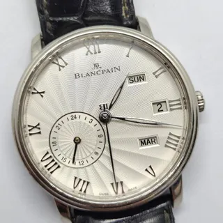 Blancpain Villeret 6670-1542-55B 40mm White gold White