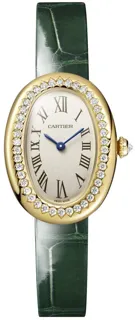 Cartier Baignoire WJBA0038 23.09mm Yellow gold Silver