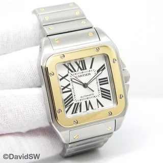 Cartier Santos 100 W200728G 51mm 18K/SS Silver