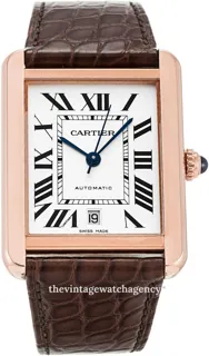 Cartier Tank Solo W5200026 40.85mm Rose gold and Stainless steel Silver