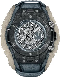 Hublot Big Bang Unico 411.QK.7170.VR.ALP18 45mm Carbon fiber Blue