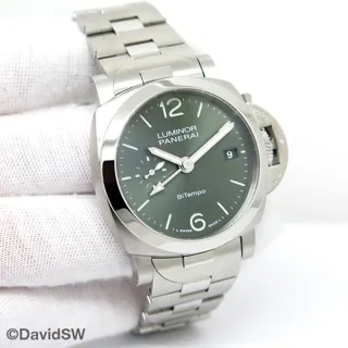 Panerai Luminor PAM01640 40mm Stainless steel Green