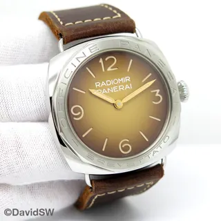 Panerai Radiomir PAM 00687 47mm Stainless steel Brown