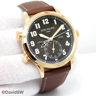 Patek Philippe Calatrava 5524R-001 42mm Rose gold Brown