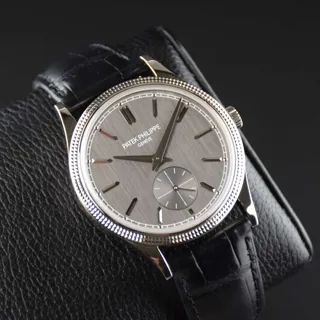 Patek Philippe Calatrava 6119G-001 39mm White gold Gray