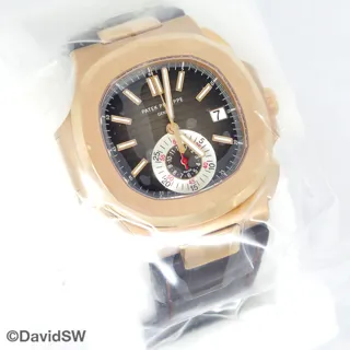 Patek Philippe Nautilus 5980R-001 41mm Rose gold Brown