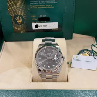 Rolex Datejust 41 126334-0005 41mm White gold and Stainless steel Gray