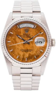 Rolex Day-Date 36 18239 36mm White gold Brown