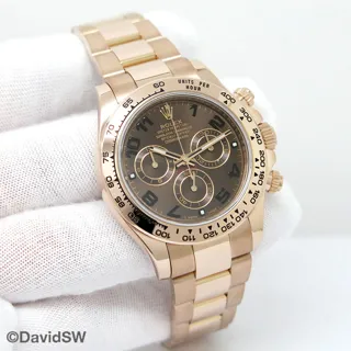 Rolex Daytona 116505 40mm Everose gold Brown