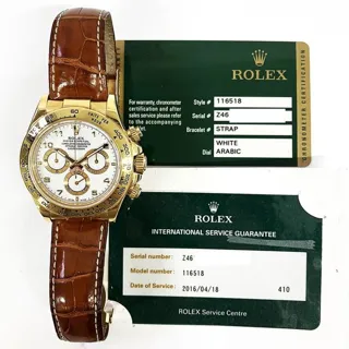 Rolex Daytona 116518 40mm White