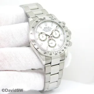 Rolex Daytona 116520 40mm Stainless steel White