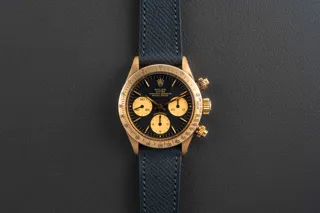 Rolex Daytona 6265 37mm Yellow gold Black