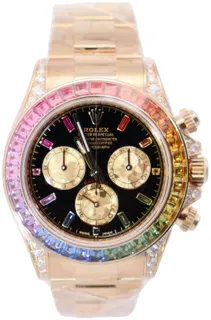 Rolex Daytona 126598RBOW 40mm Yellow gold Black