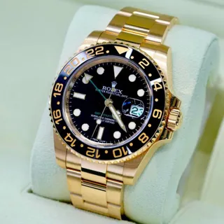 Rolex GMT-Master II 116718LN (GMT-MASTER II  ) 40mm Yellow gold Black