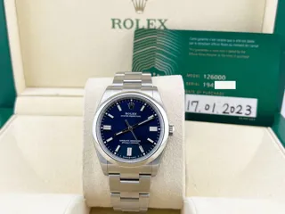 Rolex Oyster Perpetual 36 126000 36mm Stainless steel Blue