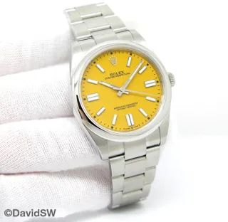 Rolex Oyster Perpetual 41 124300 41mm Stainless steel Golden and Yellow