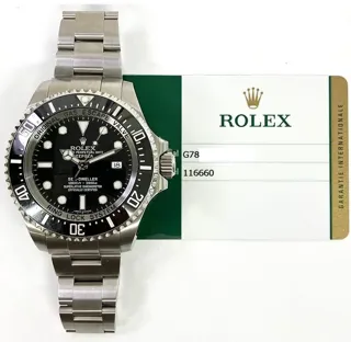 Rolex Sea-Dweller Deepsea 116660 44mm Stainless steel Black