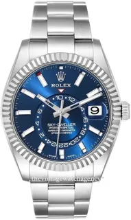 Rolex Sky-Dweller 326934-0003 42mm White gold and Stainless steel Blue