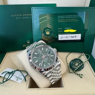 Rolex Sky-Dweller 336934 42mm Stainless steel Green