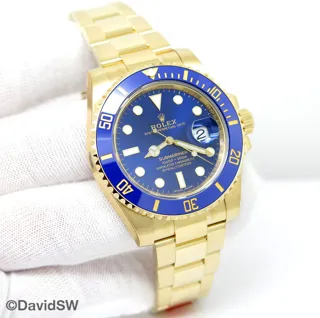 Rolex Submariner 116618LB 40mm Yellow gold Blue