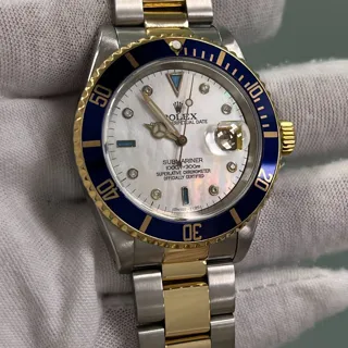 Rolex Submariner 16613 40mm Stainless steel White