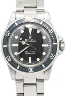 Rolex Submariner 5513 40mm Stainless steel Black