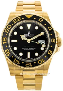 Rolex GMT-Master II 116718LN-0001 40mm Yellow gold Black