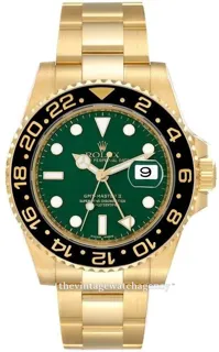 Rolex GMT-Master II 116718LN-0002 40mm Yellow gold Green