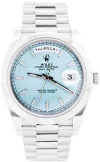 Rolex Day-Date 40 228206 40mm Platinum Blue