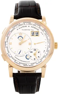 A. Lange & Söhne Lange 1 Time Zone 116.032G Rose gold Silver