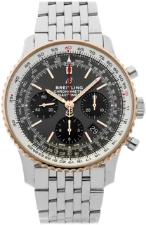 Breitling Navitimer B01 Chronograph UB0121211F1A1 43mm Stainless steel and Red gold Gray