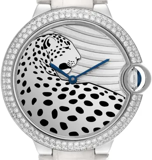 Cartier Ballon Bleu 3278 White gold Silver