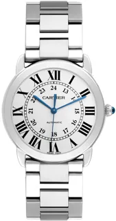 Cartier Ronde Croisière de Cartier WSRN0012 36mm Stainless steel Silvered opaline